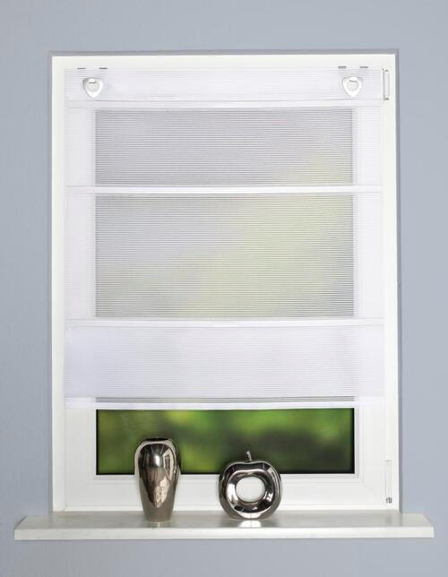 MAGNETROLLO  halbtransparent  60/130 cm    - Weiß, Basics, Textil (60/130cm) - Novel