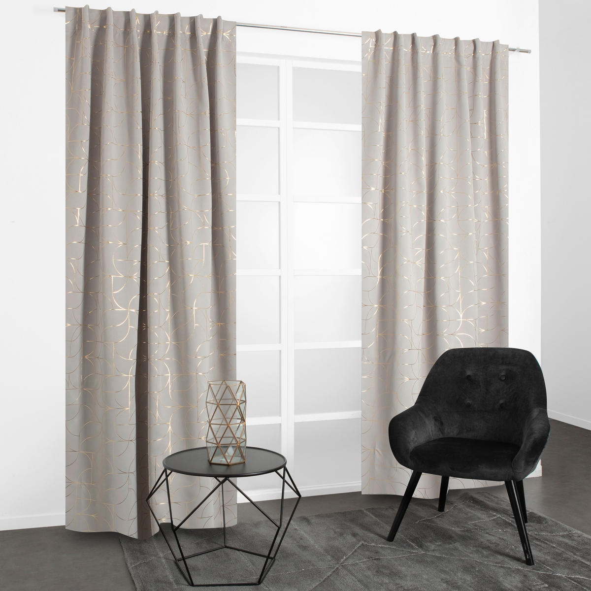 FERTIGVORHANG  Verdunkelung   135/240 cm  - Ecru, Basics, Textil (135/240cm)