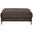 HOCKER in Textil Taupe  - Taupe/Schwarz, Design, Textil/Metall (120/43/90cm) - Dieter Knoll