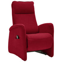 FERNSEHSESSEL Chenille Rot  - Rot, Konventionell, Textil (79/114/87-176cm) - Valdera