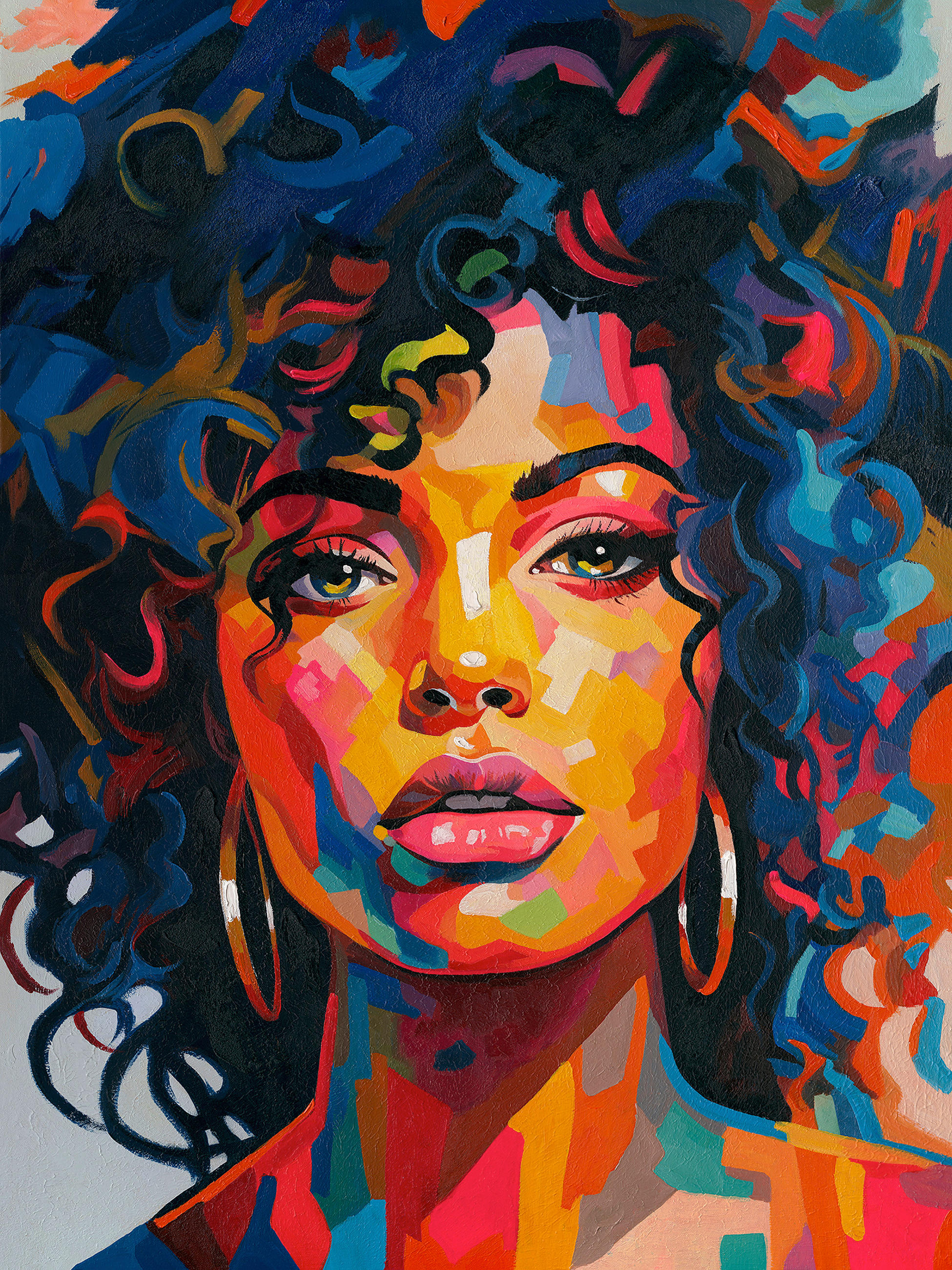 Monee Bild Mehrfarbig 90x120 cm