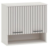 HÄNGESCHRANK 60/56/30 cm  - Kaschmir/Schwarz, Trend, Holzwerkstoff/Metall (60/56/30cm) - Respekta