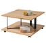 COUCHTISCH in Holz, Metall 80/80/43 cm - Eichefarben/Schwarz, Design, Holz/Metall (80/80/43cm) - Hom`in COUCHTISCH in Holz, Metall 80/80/43 cm - Eichefarben/Schwarz, Design, Holz/Metall (80/80/43cm) - Hom`in