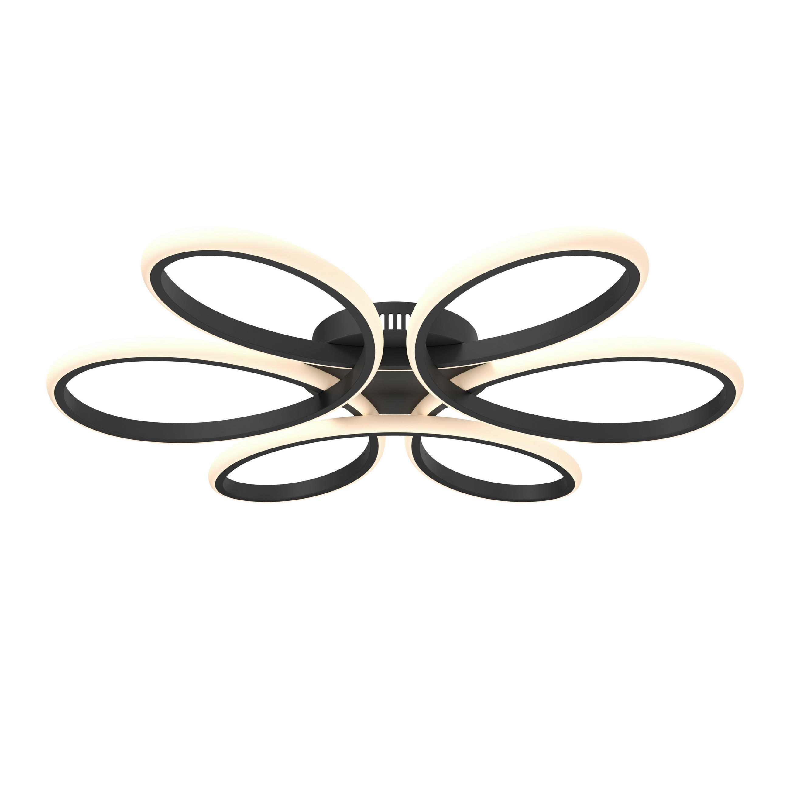 LED-DECKENLEUCHTE Matar 70/10 cm   - Schwarz, Design, Kunststoff/Metall (70/10cm) - Novel