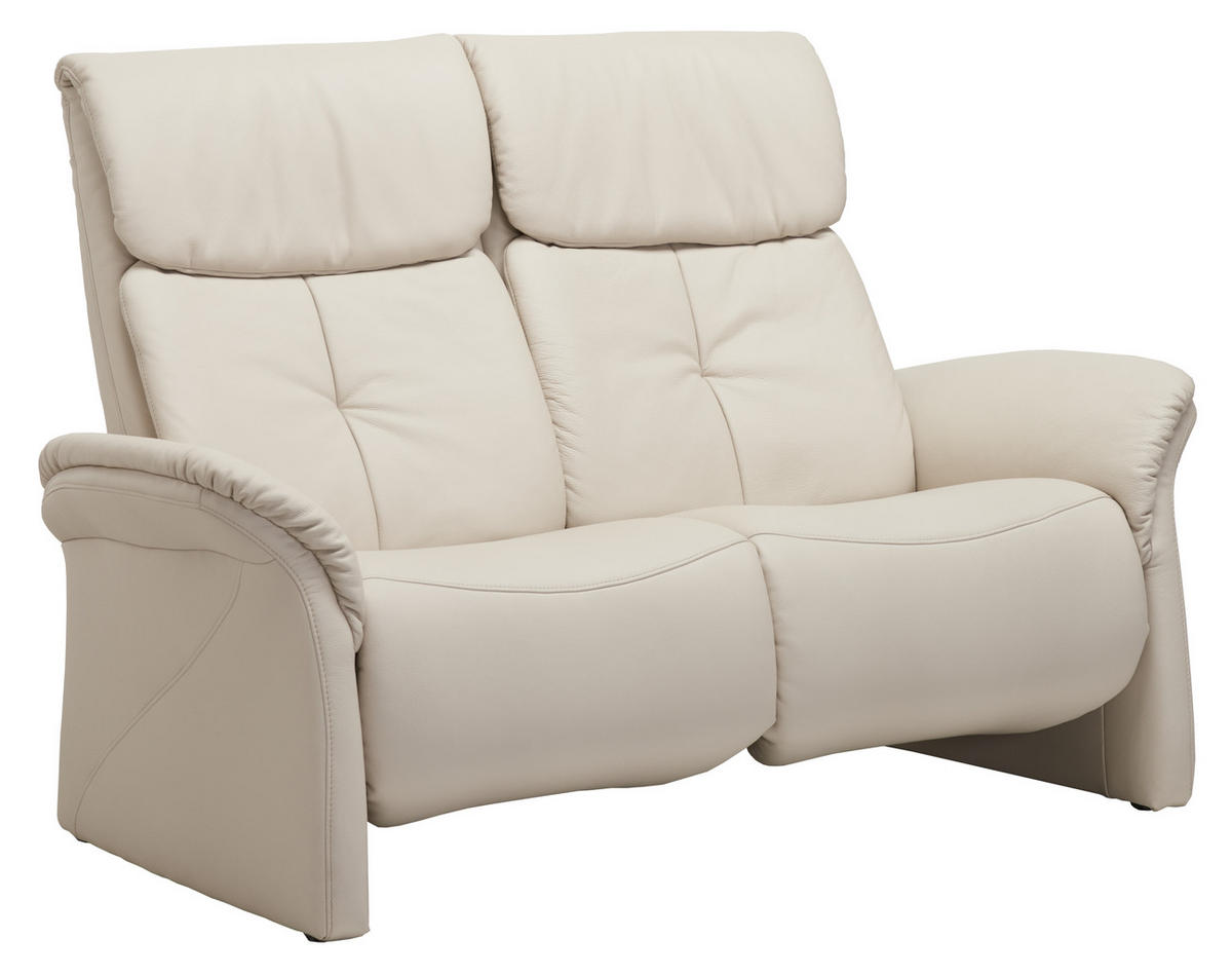2-SITZER-SOFA in Echtleder Creme  - Creme/Schwarz, KONVENTIONELL, Leder/Kunststoff (152/107/91cm) - Himolla Komfortklass