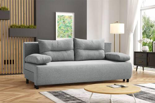 MID.YOU ROZKLÁDACÍ POHOVKA, textil, šedá