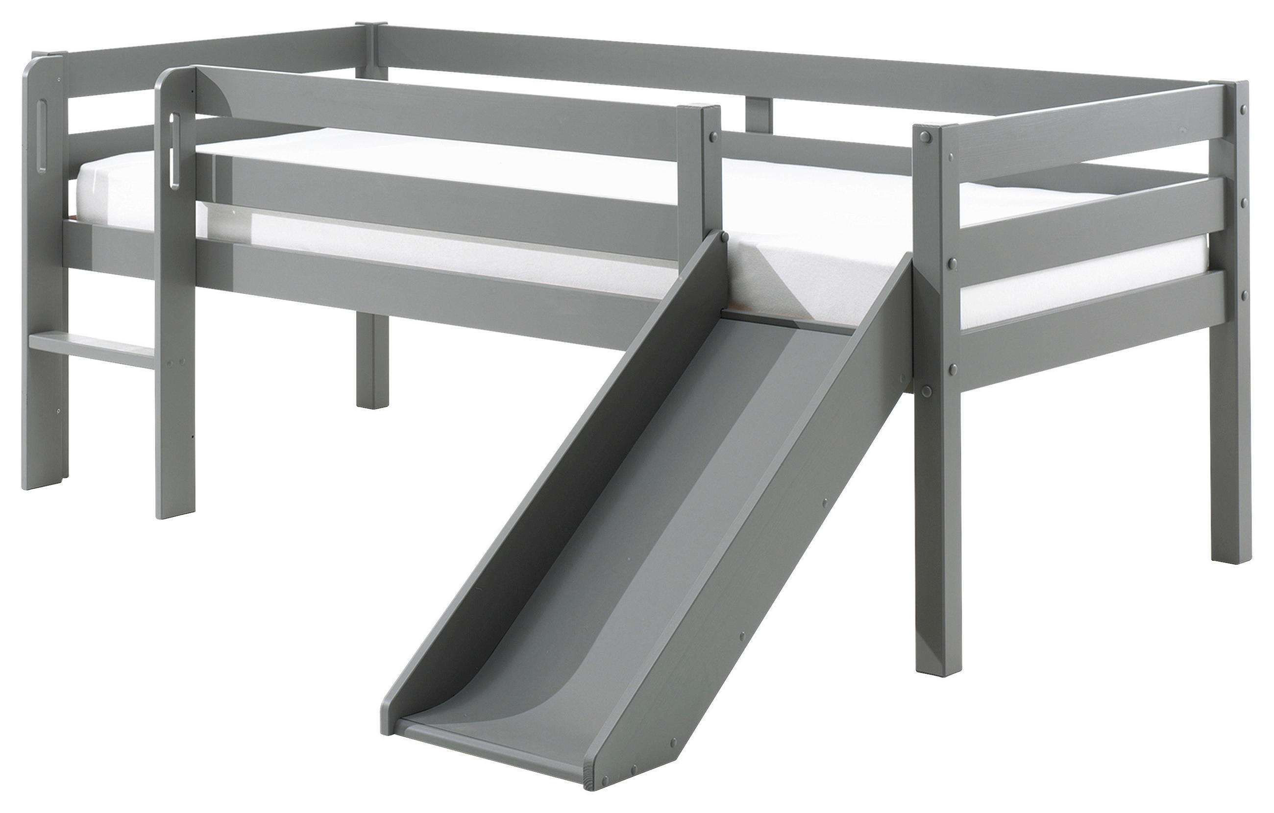 SPIELBETT Absturzsicherung, Rollrost 90/200 cm  in Grau  - Grau, MODERN, Holz/Holzwerkstoff (90/200cm) - MID.YOU