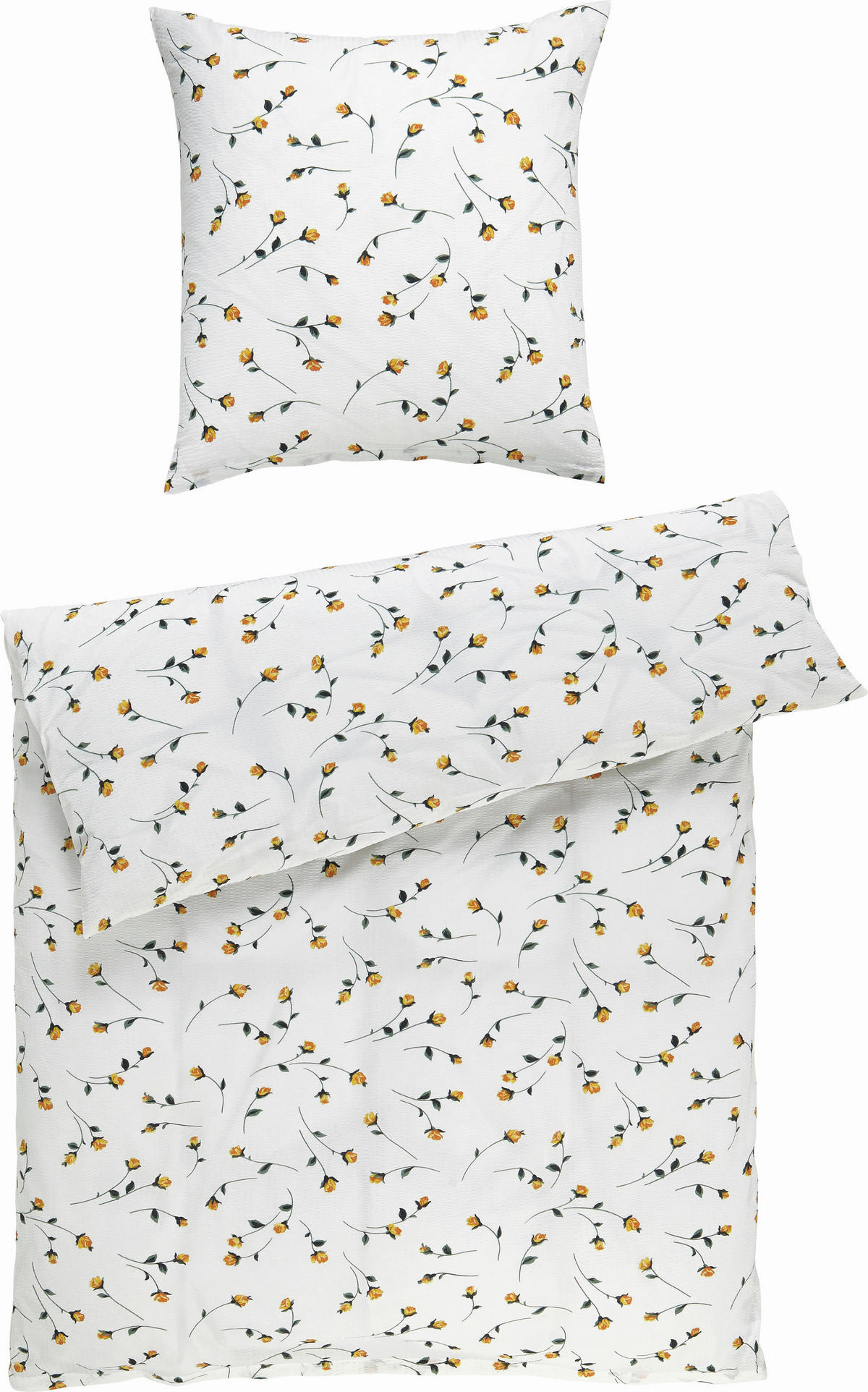 BETTWÄSCHE Tango Seersucker 135/200 cm  - Gelb, Basics, Textil (135/200cm) - Janine