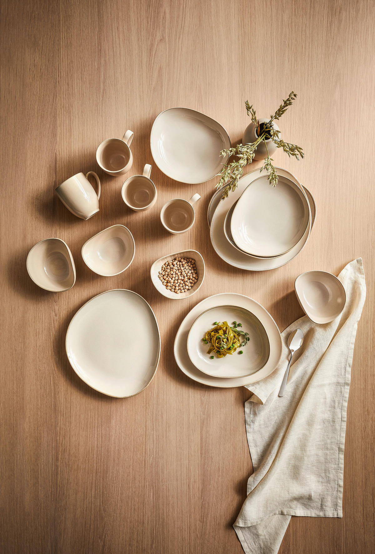 SUPPENTELLER ORGANIC SAND 22,5/19,5 cm  - Sandfarben, Trend, Keramik (22,5/19,5cm) - Novel