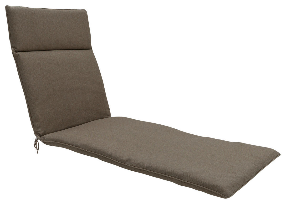 LIEGENAUFLAGE Uni  - Taupe, Basics, Textil (60/4/190cm)