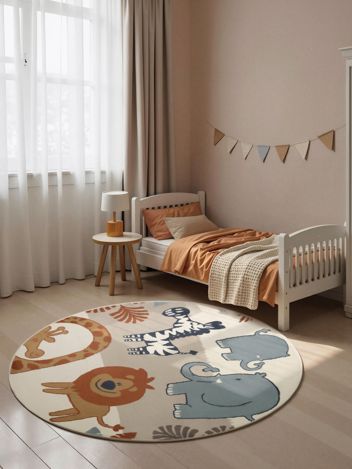 KINDERTEPPICH 160 cm Adventures Tier  - Multicolor/Creme, Design, Kunststoff/Textil (160cm) - Hanse Home