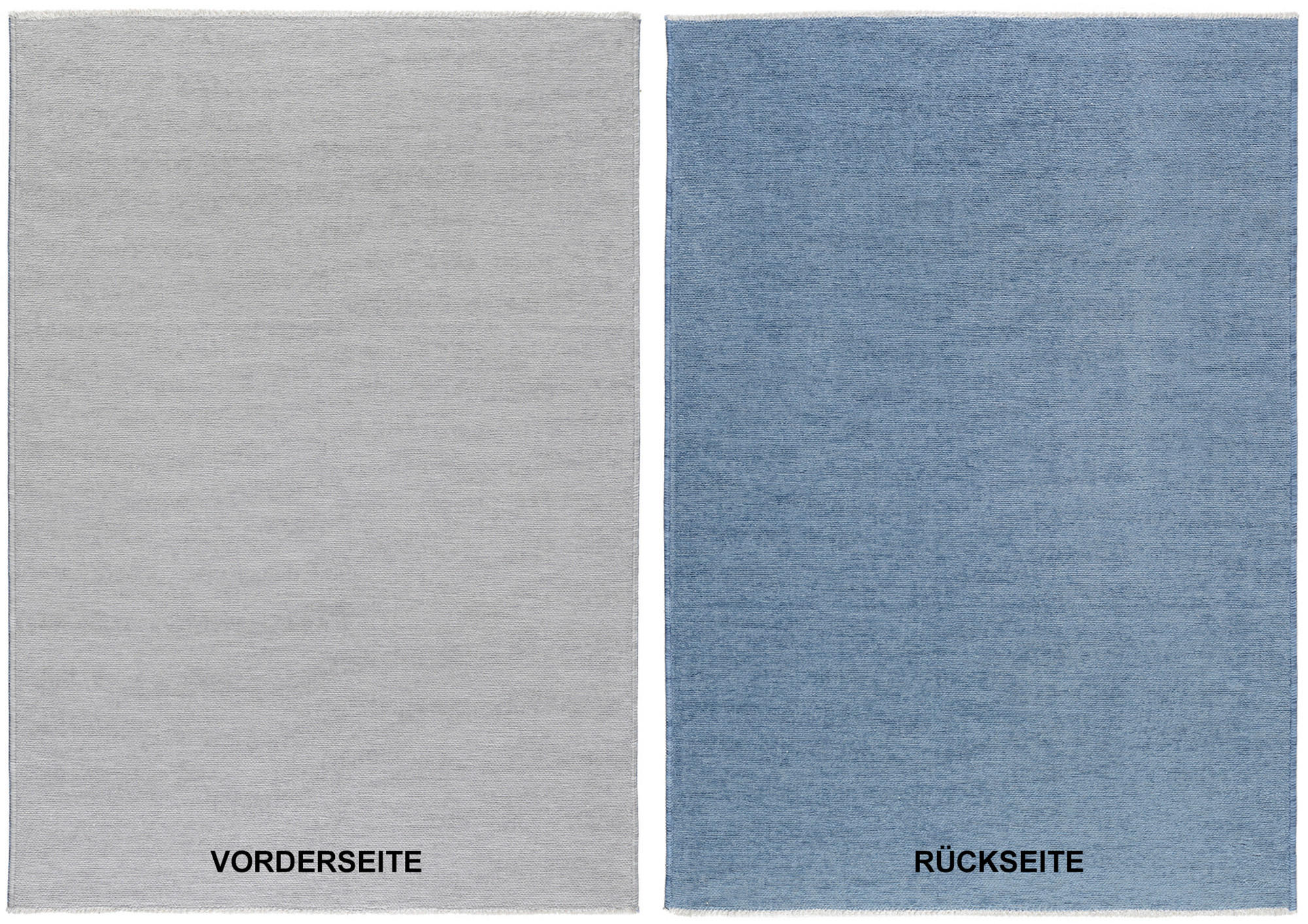 Novel Flachwebeteppich Grau, Blau 80x150 cm