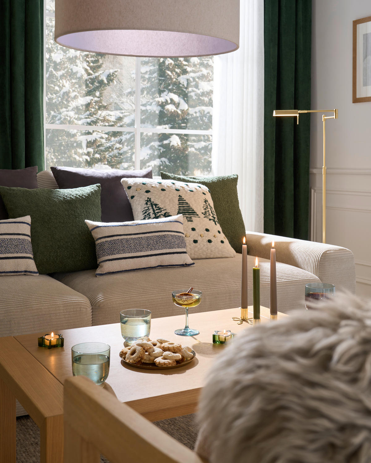 MEGA POHOVKA, textil, krémová - černá/krémová, Moderní, textil/plast (278/93/112cm) - Carryhome