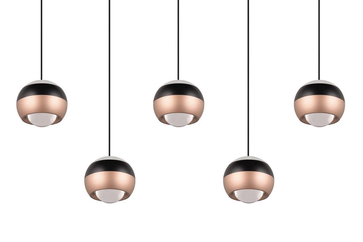 ZÁVĚSNÉ LED SVÍTIDLO, 100/10,5/200 cm  - černá, Design, kov (100/10,5/200cm) - Trio Leuchten