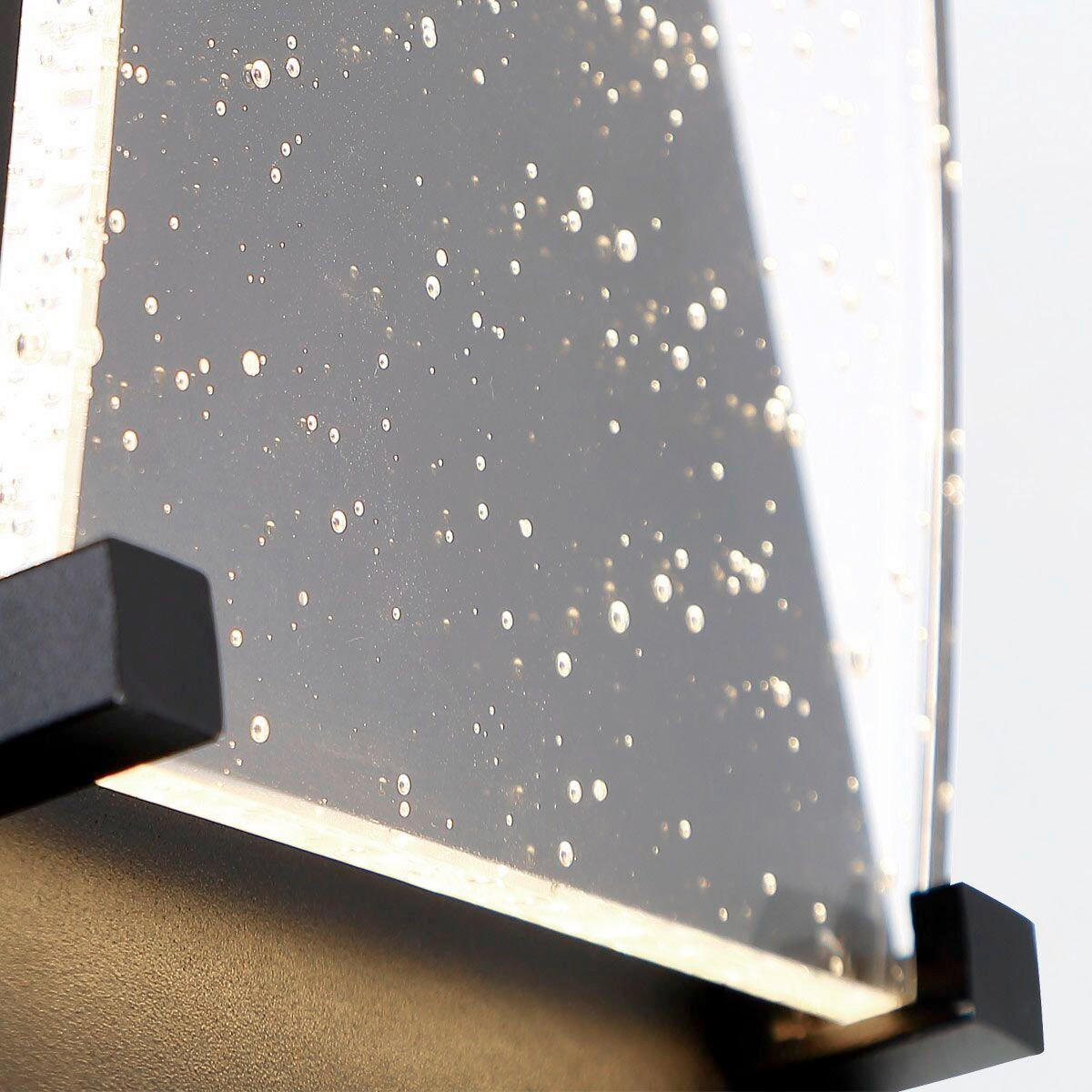 AUSSENWANDLEUCHTE - Schwarz, Konventionell, Glas/Metall (50,9/17,3/6,7cm) - Elstead Lighting
