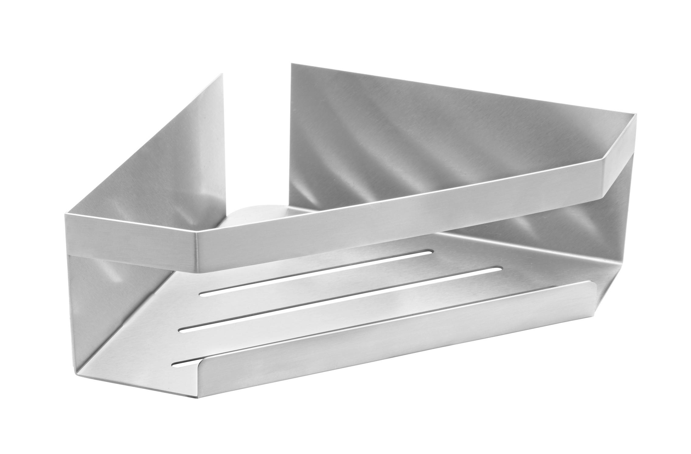 DUSCHABLAGE - Edelstahlfarben, KONVENTIONELL, Metall (28,5/8/18cm) - Schöner Wohnen