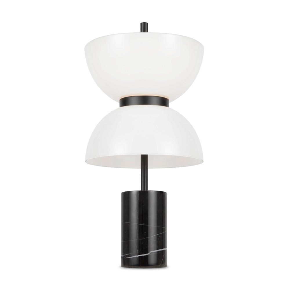 TISCHLEUCHTE 22/46 cm  - Schwarz, MODERN, Stein/Metall (22/46cm) - MAYTONI