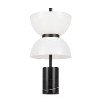 TISCHLEUCHTE 22/46 cm  - Schwarz, MODERN, Stein/Metall (22/46cm) - MAYTONI
