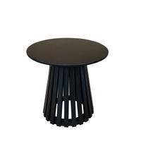 BEISTELLTISCH Mangoholz vollmassiv Schwarz rund  - Schwarz, KONVENTIONELL, Holz (50/46/50cm) - Livetastic