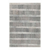 FLACHWEBETEPPICH 80/300 cm Hamptons Forty Creme, Dunkelgrau  - Dunkelgrau/Creme, Design, Textil (80/300cm) - WECON HOME