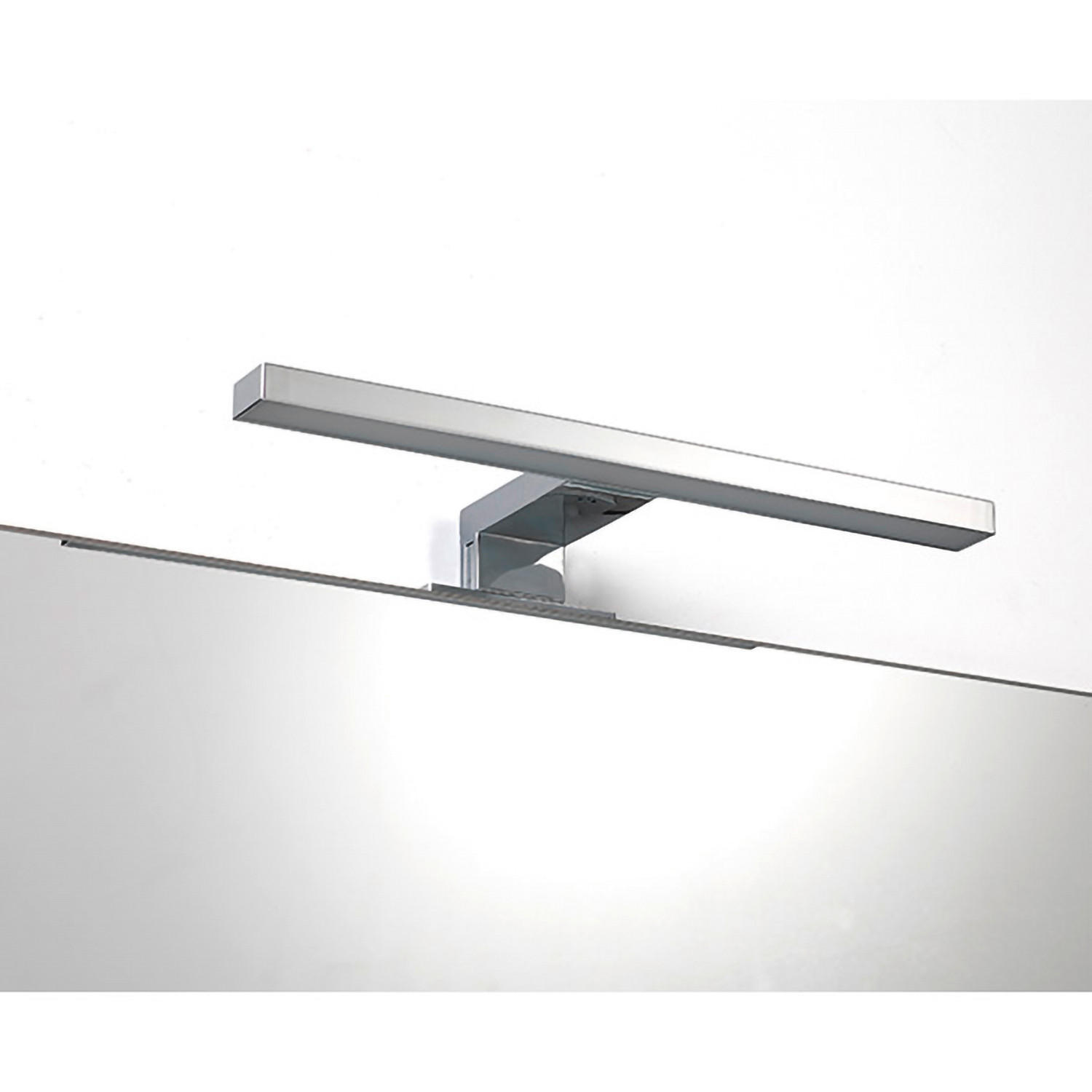 Thumbnail - Badezimmer-Wandleuchte, Silber, Kunststoff, G, 4x11x30 cm, Lampen & Leuchten, Innenbeleuchtung, Wandleuchten, Spiegelleu...