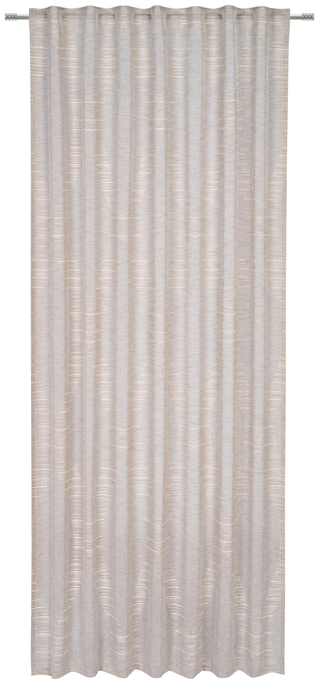 GARDINLÄNGD halvtransparent beige /140/245 cm