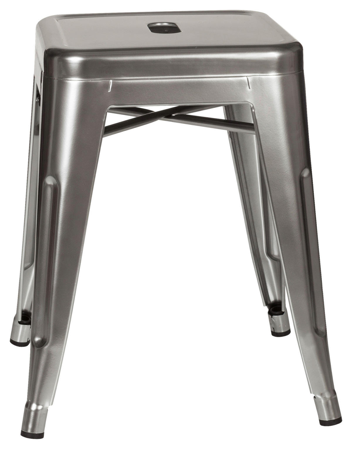 HOCKER Platinfarben  - Platinfarben, Basics, Metall (39/46/39cm) - MID.YOU