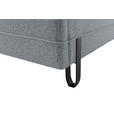 POLSTERBETT Beleuchtung 140/200 cm  in Grau  - Schwarz/Grau, MODERN, Textil/Metall (140/200cm) - Novel