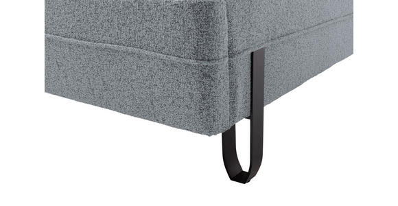 POLSTERBETT Beleuchtung 140/200 cm in Grau - Schwarz/Grau, MODERN, Textil/Metall (140/200cm) - Novel