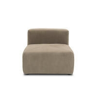SOFAELEMENT Cord, Mikrofaser Schlammfarben  - Schlammfarben/Schwarz, Design, Kunststoff/Textil (85/69/108cm) - MID.YOU