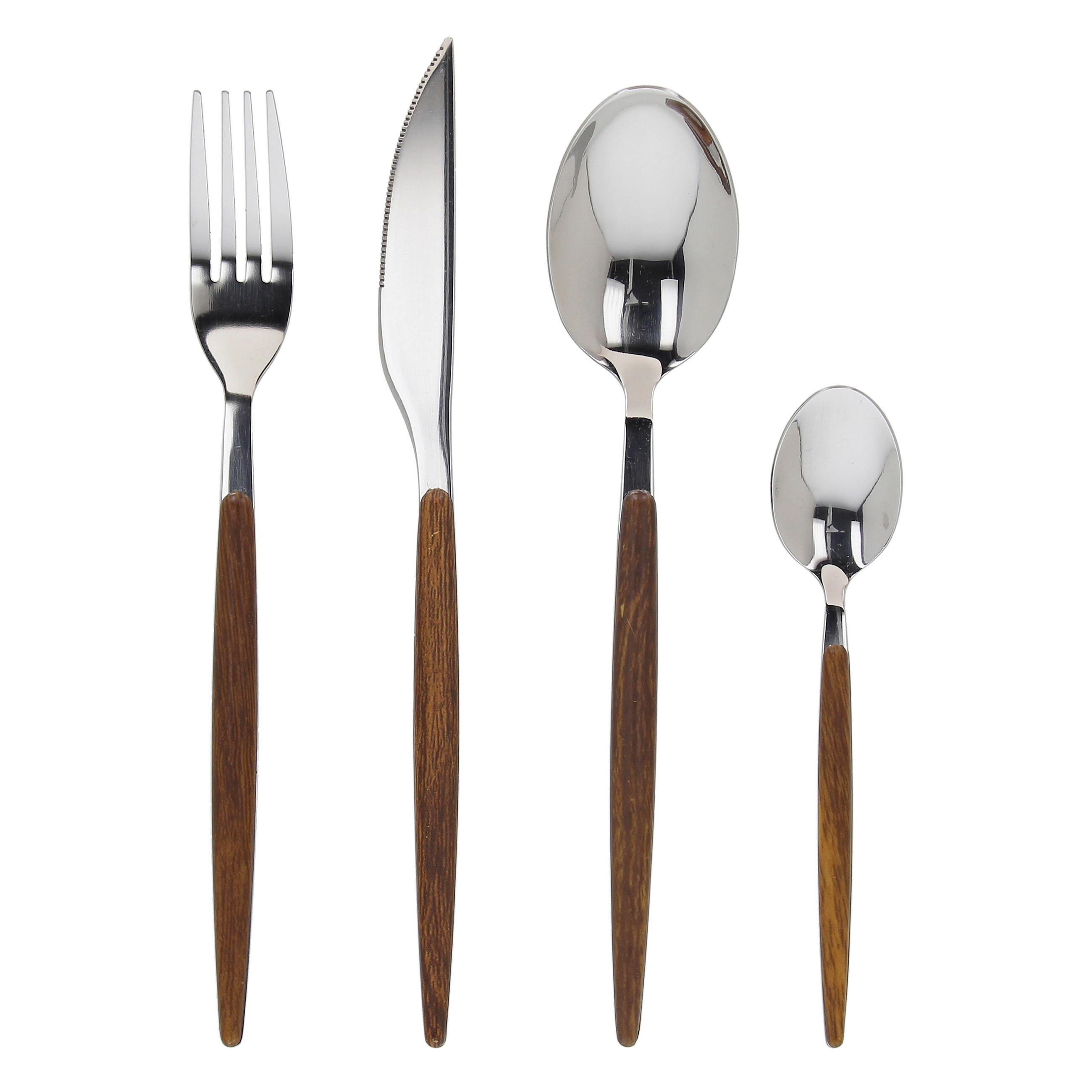 Besteckset Antony 24--Teilig. mit Holzgriff