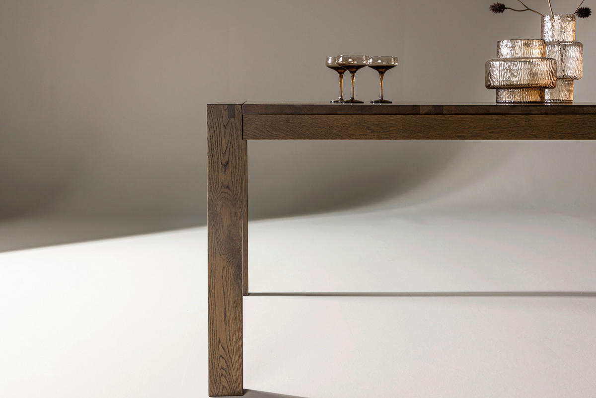 ESSTISCH Eiche teilmassiv rechteckig Eichefarben  - Eichefarben, Design, Holz (170/95/75cm) - Livetastic