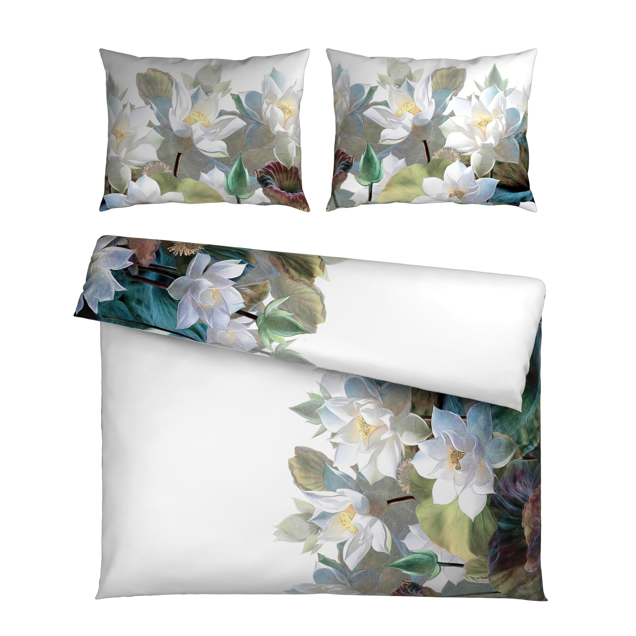 OBOJESTRANSKA POSTELJNINA 200/200 cm saten bela  - bela, Basics, tekstil (200/200cm) - Esposa