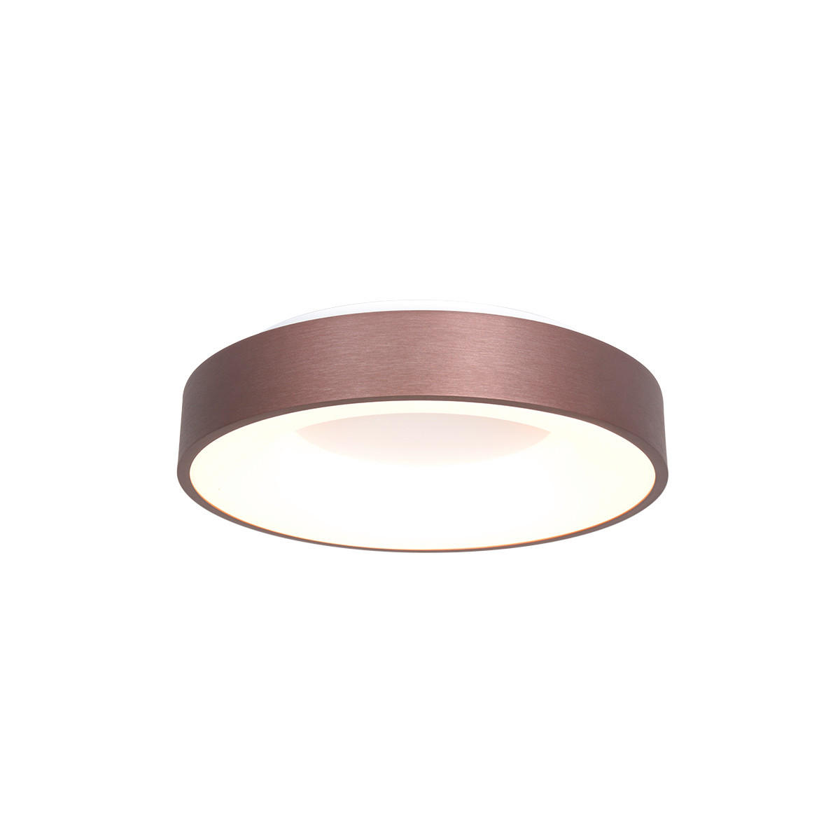 LED-DECKENLEUCHTE Ringlede 30/9 cm - Bronzefarben, Basics, Kunststoff/Metall (30/9cm)