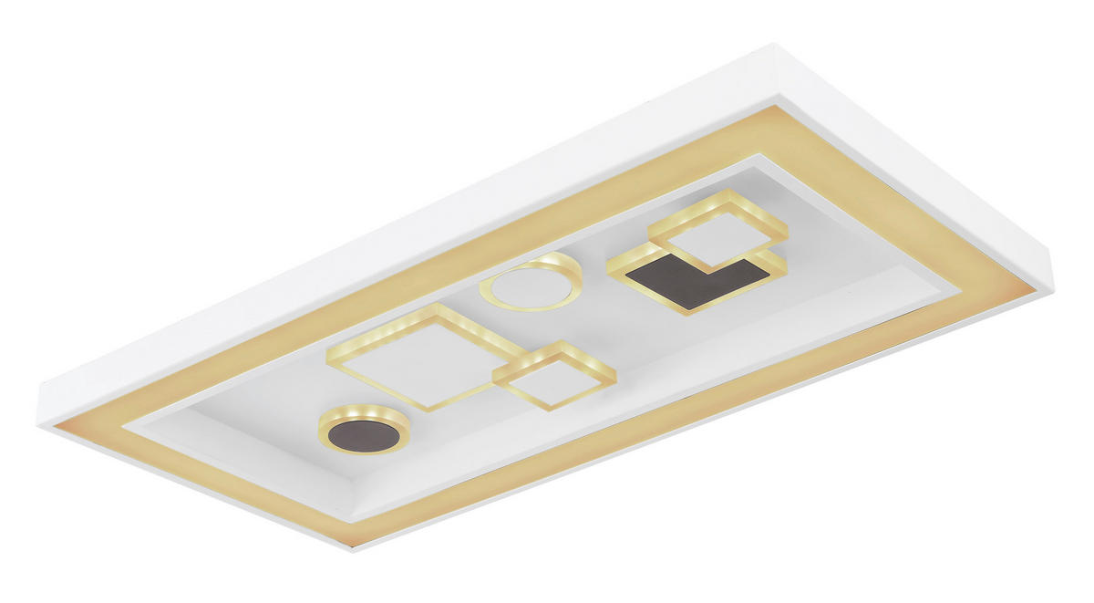 STROPNA LED-SVETILKA  Picture 36 W/4300 lm/3000-6000 K/230 V/ - bela/barve kapučina, Trend, kovina/umetna masa (60/30/7cm) - Novel