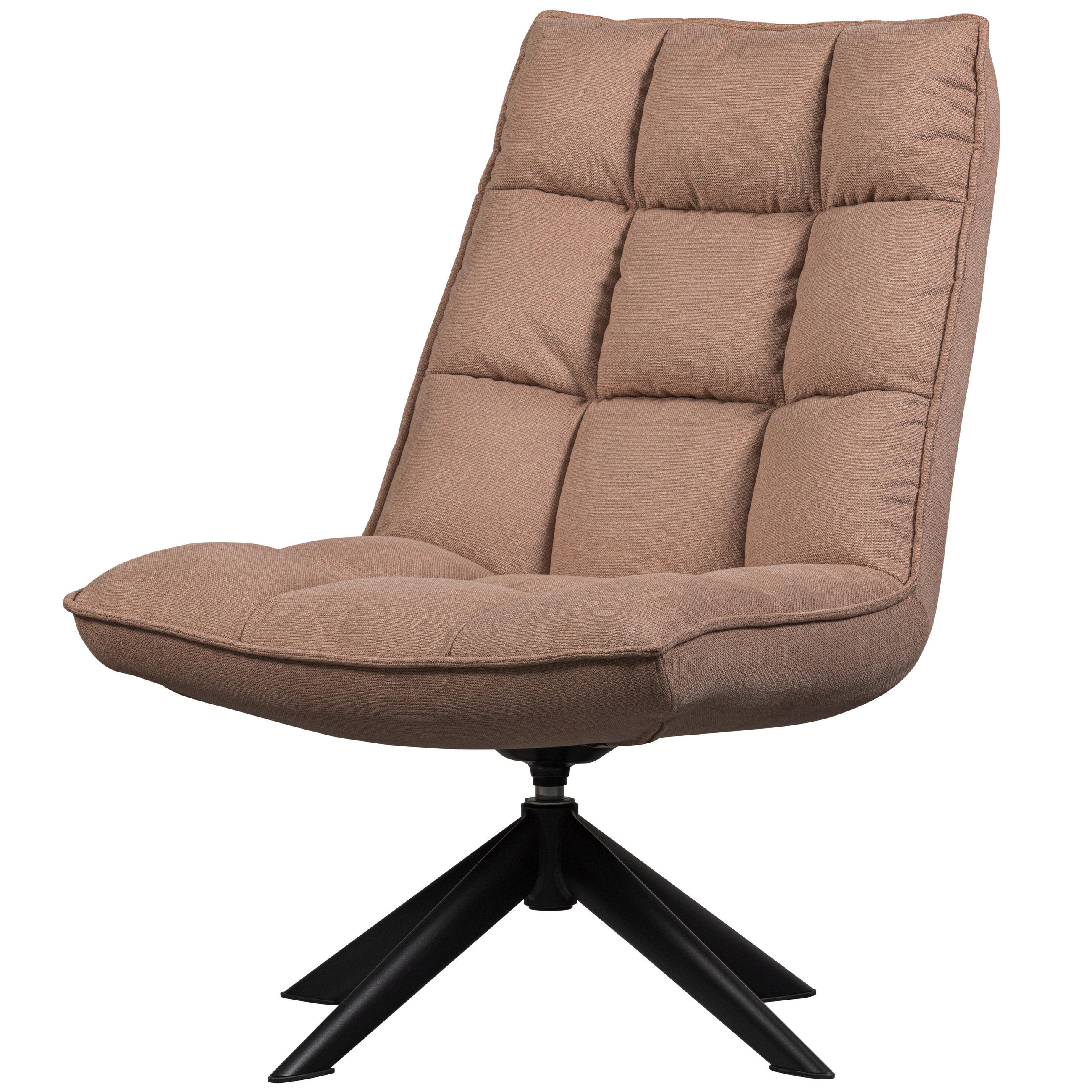SESSEL in Webstoff Sandfarben  - Sandfarben/Schwarz, Design, Textil/Metall (70/97/85cm) - Livetastic