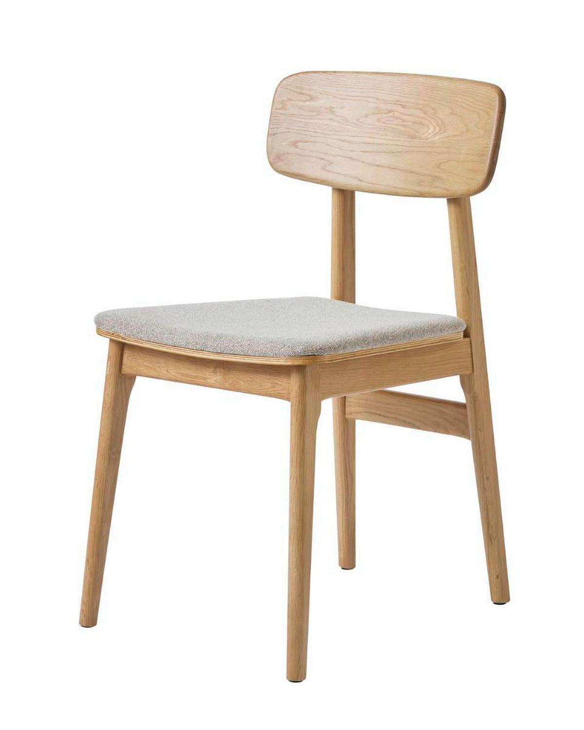 STUHL-SET 2 Stück  in  - Sandfarben/Eichefarben, MODERN, Holz/Textil (46/82/55cm) - Livetastic