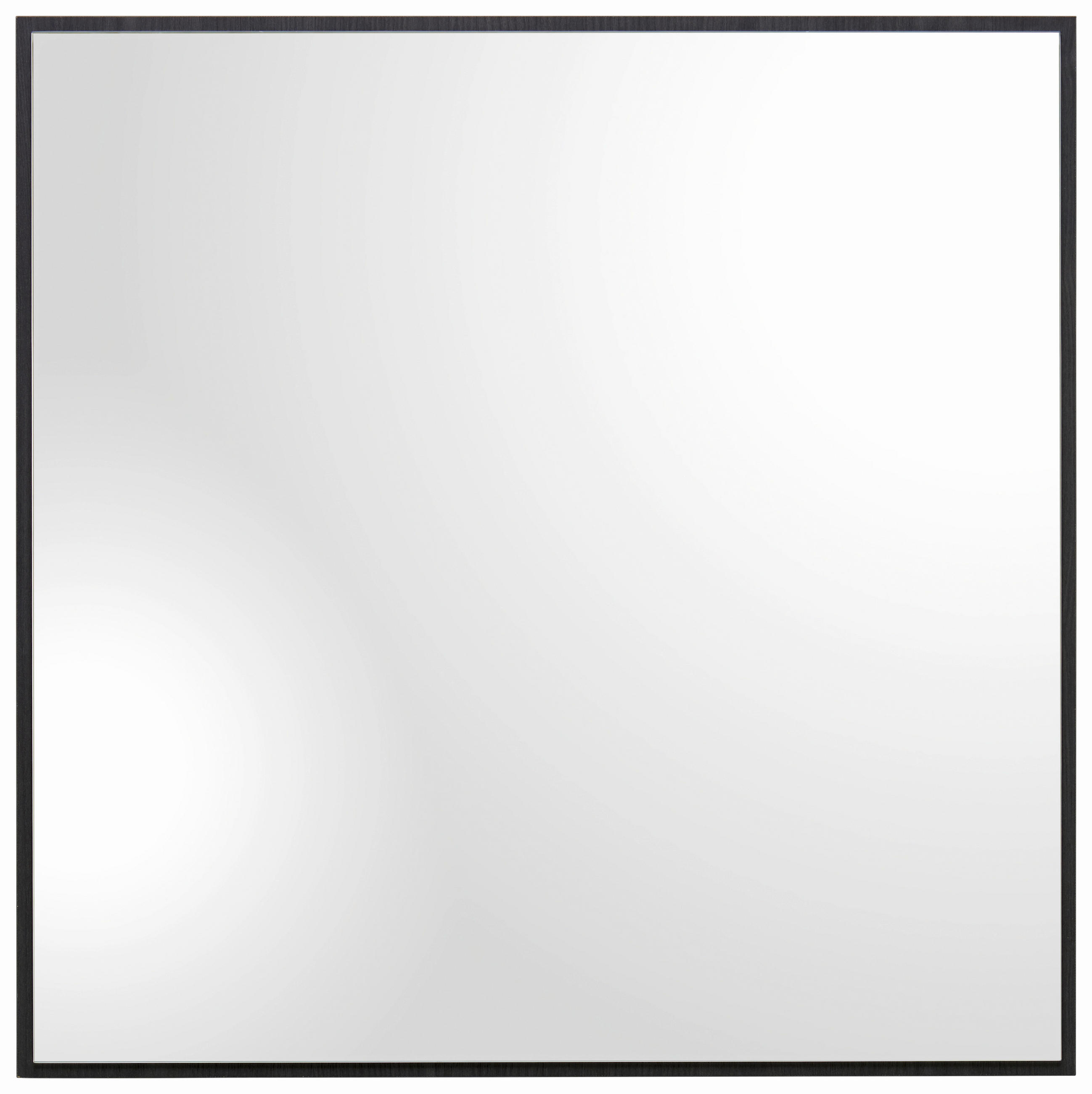 WANDSPIEGEL - Dunkelgrau, Design, Glas/Holzwerkstoff (80,8/80,8/2,2cm) - Voleo