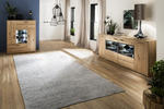 HIGHBOARD Asteiche furniert, massiv Anthrazit, Eichefarben Einlegeböden  - Eichefarben/Anthrazit, Design, Holz/Holzwerkstoff (104/123/37cm) - Livetastic