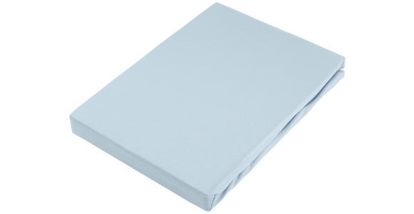 BOXSPRING-SPANNLEINTUCH 90/220 cm Jersey  - Hellblau, KONVENTIONELL, Textil (90/220cm) - Novel