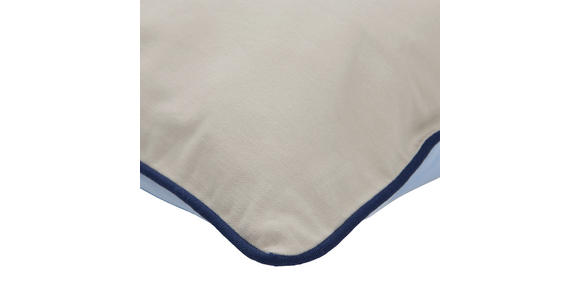 ZIERKISSEN  45/45 cm   - Blau/Ecru, Basics, Textil (45/45cm) - Novel