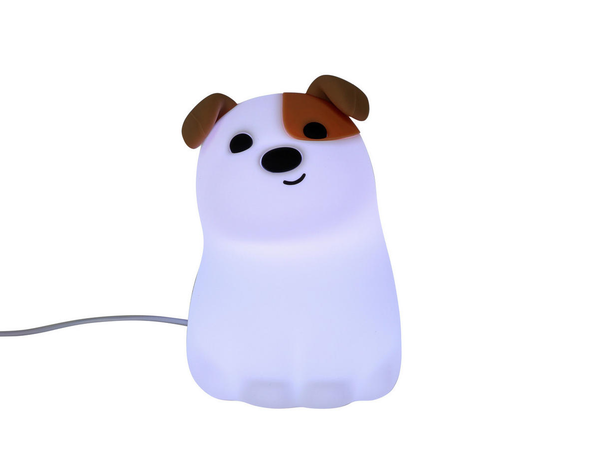 NOČNÉ SVETLO, 9,2/13,8/11,5 cm - biela, Trend, plast (9,2/13,8/11,5cm) - Novel