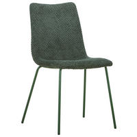 STOLICA  zelena  metal, tekstil      - zelena, Design, metal/tekstil (45/86,5/57cm) - home24