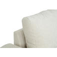 WOHNLANDSCHAFT Beige Chenille  - Beige/Schwarz, KONVENTIONELL, Textil/Metall (188/340/160cm) - Xora