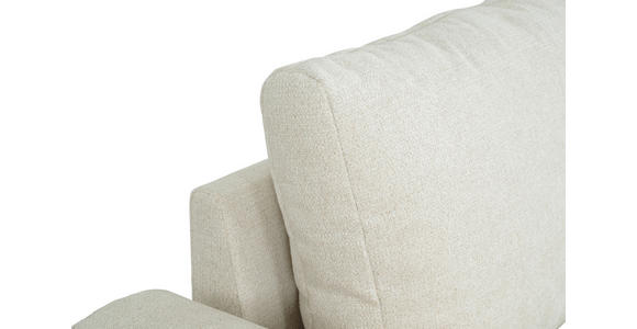 WOHNLANDSCHAFT Beige Chenille  - Beige/Schwarz, KONVENTIONELL, Textil/Metall (188/340/160cm) - Xora
