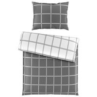 OBOJESTRANSKA POSTELJNINA 140/200 cm saten antracit  - antracit, Konvencionalno, tekstil (140/200cm) - Esposa