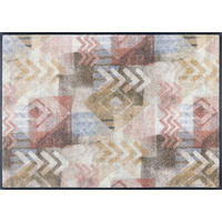 FUßMATTE  60/85 cm  Beige, Hellbraun  - Hellbraun/Beige, Design, Kunststoff/Textil (60/85cm) - wash+dry