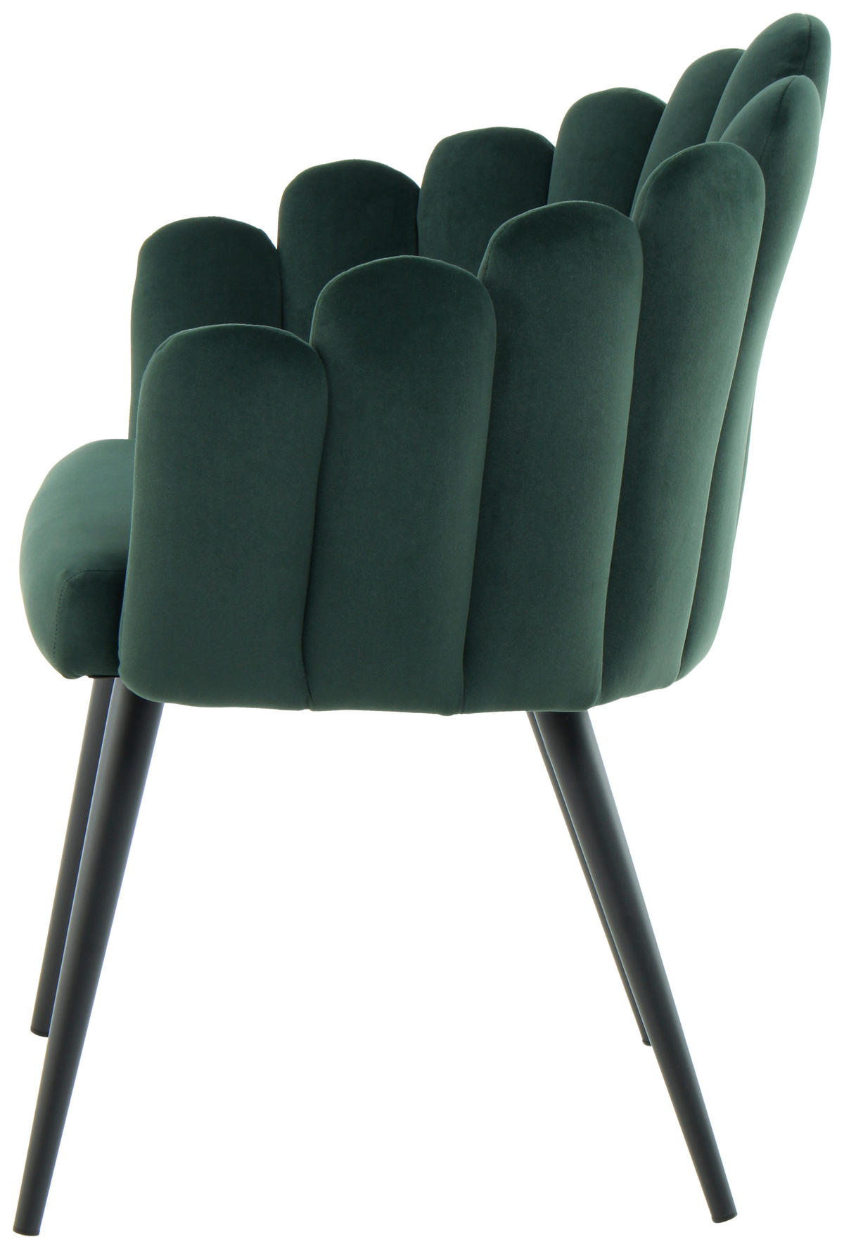 STOLIČKA S PODRÚČKAMI, zamat, zelená - čierna/zelená, Modern, kov/textil (61/85/58cm) - MID.YOU