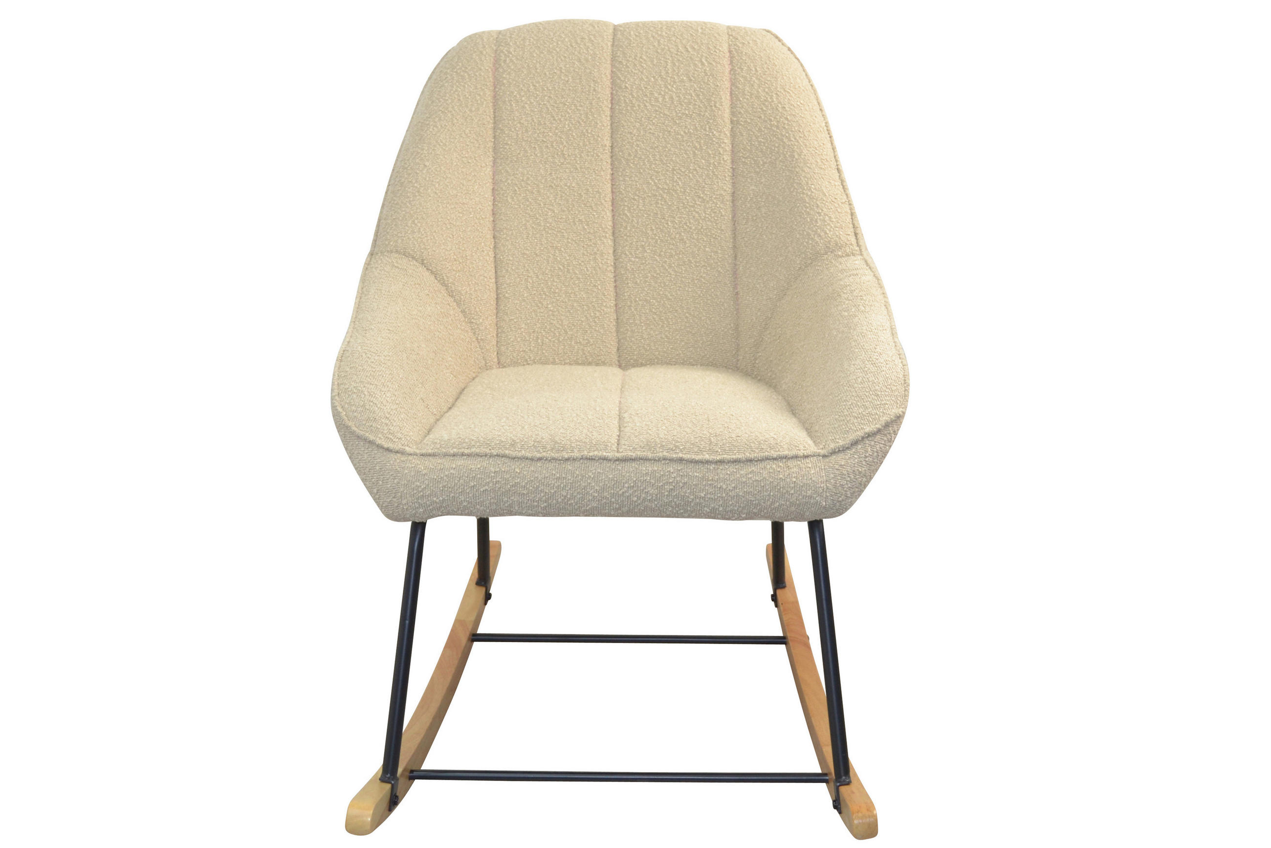 SESSEL Josi Teddystoff Beige    - Beige/Naturfarben, Design, Holz/Textil (70/100/90cm) - MID.YOU