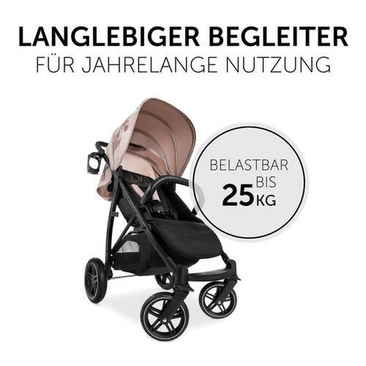 BUGGY MINNIE MOUSE  - Hellrosa/Schwarz, Basics (92cm) - Hauck
